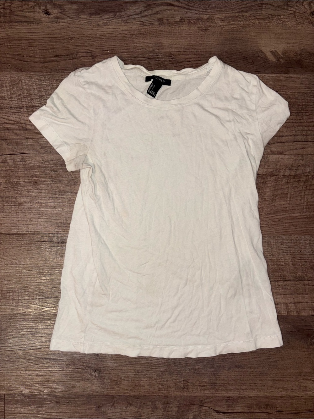 White Forever 21 loose shirt